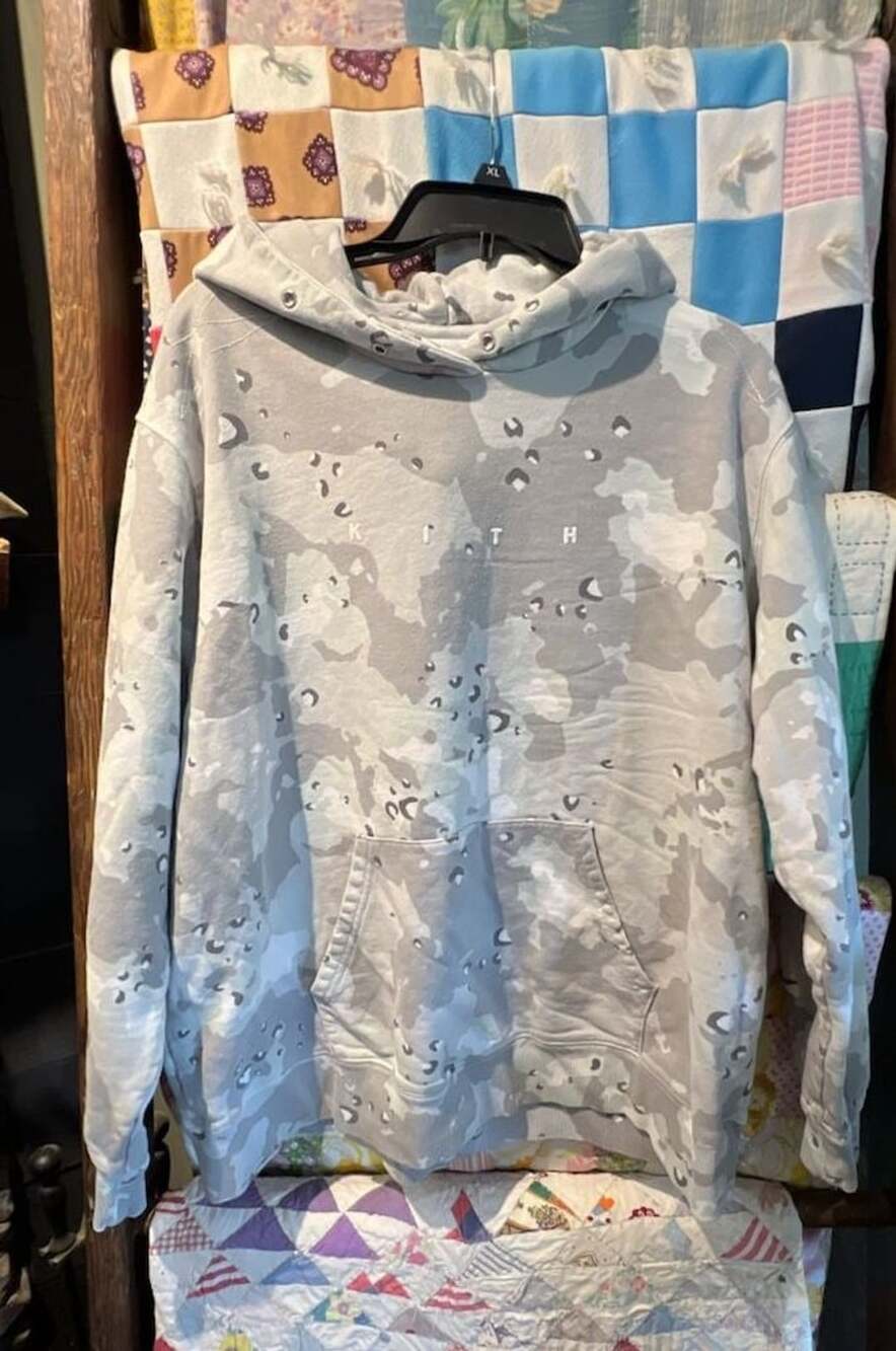 KITH Camo Print Hoodie Sweatshirt, Size S